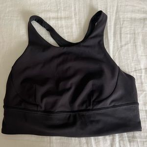 Lululemon Wunder Train High Neck, Longline Sports Bra
